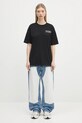 Бавовняна футболка A Bathing Ape Big Shark Oversized 1L30209009 чорний