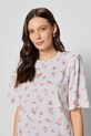 Bizuu tricou din bumbac MELISA KAROMI MELISA.KAROMI.KREM.SS25 bej SS25