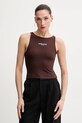 Топ La Mania slim коричневый BASIC.CROP.TOP