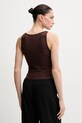 Одяг Топ La Mania BASIC.CROP.TOP коричневий