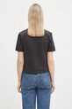 Îmbrăcăminte GANNI tricou din bumbac Heavy Cotton Heart Small T4178 gri