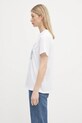 Хлопковая футболка GANNI Basic Jersey Tattoo Lace Relaxed T4158 белый SS25