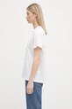 GANNI tricou din bumbac Basic Jersey Bunnies Relaxed T3994 alb SS25