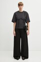 Bavlněné tričko GANNI Heavy Cotton Tie Back Waisted T4179