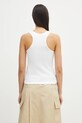 Odzież Palm Angels top Classic Logo Rib PWAC020C99FAB0010110 biały
