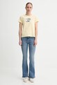 Levi's t-shirt bawełniany THE PERFECT TEE 17369.3019 żółty SS25