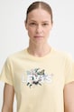 Bavlněné tričko Levi's THE PERFECT TEE žlutá 17369.3019