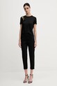 Sisley tricou 3W6HL107N negru SS25