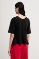 Îmbrăcăminte Sisley tricou din bumbac 3F1QL107K negru