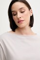 Sisley t-shirt bawełniany szary 36W9L400N