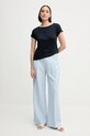 Sisley t-shirt 3Z12L107O sötétkék SS25