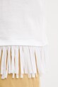 Sisley t-shirt bawełniany 3096L107J biały