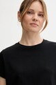 Sisley t-shirt bawełniany czarny 3096L107J