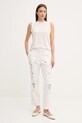 Топ Sisley 3TGBLH010 бежевый SS25