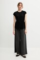 Sisley t-shirt 3TGBL107D czarny SS25
