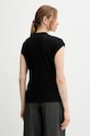 Odzież Sisley t-shirt 3TGBL107D czarny
