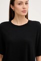Льняная футболка Sisley чёрный 3UTFL107C
