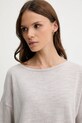 Odzież Sisley t-shirt z domieszką lnu 105GM106H szary
