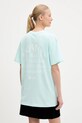 Karl Kani t-shirt bawełniany nadruk turkusowy PD00005458
