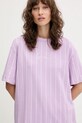 Karl Kani t-shirt bawełniany fioletowy PD00005463