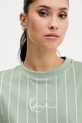 Karl Kani t-shirt bawełniany zielony PD00005465