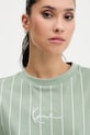 Karl Kani tricou din bumbac verde PD00005465