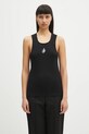 JW Anderson top Anchor Embroidery okrągły czarny JO0246.PG1512.999
