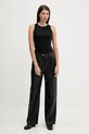 Bavlněný top Abercrombie & Fitch KI139.5180.900 černá SS25