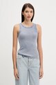 Bavlnený top Abercrombie & Fitch slim modrá KI139.5316.250