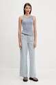 Bavlnený top Abercrombie & Fitch KI139.5316.250 modrá SS25