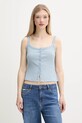 Top Abercrombie & Fitch slim modrá KI139.5412.220