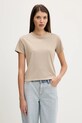 Abercrombie & Fitch t-shirt bawełniany bawełna beżowy KI139.5439.410