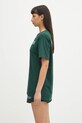 Памучна тениска Sporty & Rich Ny 94 TO043606034GR10 зелен SS25
