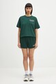 Памучна тениска Sporty & Rich Ny 94 TO043606034GR10 зелен