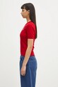 Sporty & Rich sweter wełniany Vendome Merino TO078606205RE15 czerwony SS25