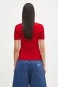 Odzież Sporty & Rich sweter wełniany Vendome Merino TO078606205RE15 czerwony