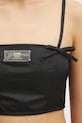 GANNI top Duchesse Nylon Strap nero W0483
