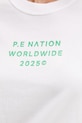 P.E Nation t-shirt bawełniany Compact 252T158 biały