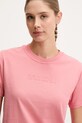 P.E Nation tricou din bumbac Rewind roz 252T175