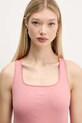 Топ Pangaia Plant-Stretch Ribbed Tank Top розовый 10002425