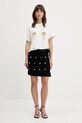 Never Fully Dressed t-shirt NFDTO1726 biały SS25