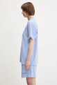 Sporty & Rich t-shirt bawełniany Wimbledon TO043612201BL59 niebieski SS25