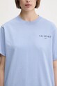 Sporty & Rich t-shirt bawełniany Wimbledon TO043612201BL59 niebieski