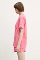 Βαμβακερό μπλουζάκι Sporty & Rich Wimbledon TO043612201P139 ροζ SS25
