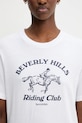 Bavlnené tričko Sporty & Rich Bh Riding Club Soft biela TO089626255WH01