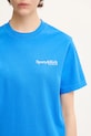 Памучна тениска Sporty & Rich Health Is Wealth син TO043622300BL67