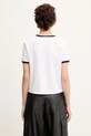 Odzież Sporty & Rich t-shirt bawełniany Srhwc Ringer TO081622305WH01 biały