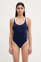 Sporty & Rich costume da bagno intero Carla One Piece sovrastampa blu navy SM017620302BL106