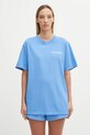 Odzież Sporty & Rich t-shirt bawełniany Syracuse TO043621306BL102 niebieski