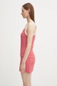 Sporty & Rich top Serif Logo Striped Terry Tank TO083602300ST67 czerwony SS25
